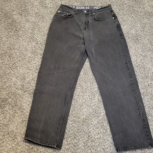 Vintage Polo By Ralph Lauren Straight Fit Black Jeans